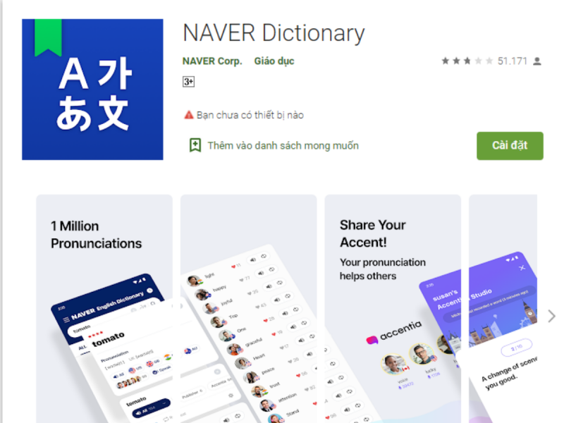 Từ điển Naver - Từ điển chuyên dụng cho người học tiếng Hàn